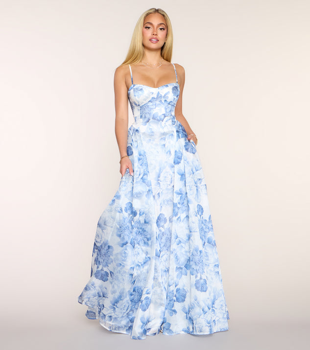 marielle maxi dress Marielle Floral A-Line Formal Dress