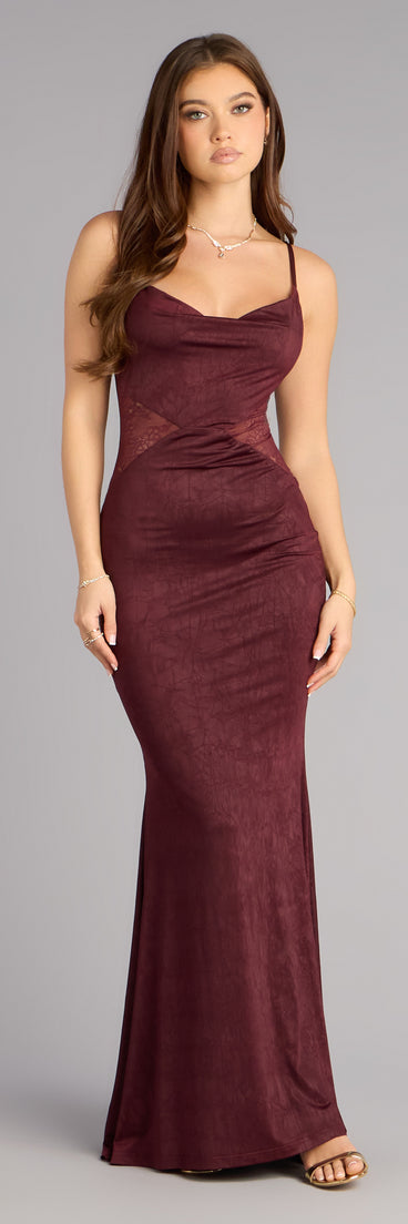 Alyce Side Lace Mermaid Formal Dress