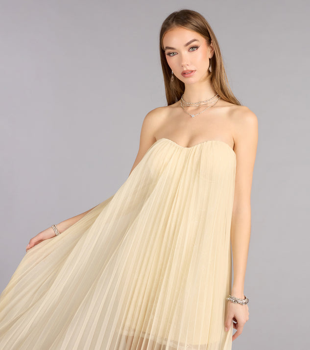 Briley Tulle Pleated A-Line Formal Dress | Windsor Briley Tulle Pleated A-Line Formal Dress | Windsor