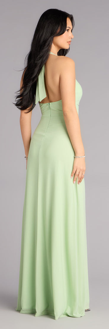 Kendall Mesh A-Line Formal Dress