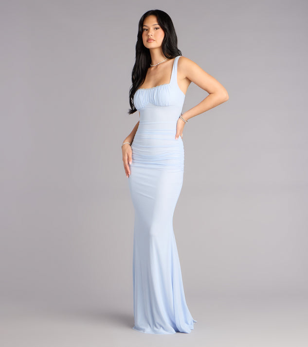 arden midi dress lovers and friends Arden Mesh Lace-Up Mermaid Formal Dress