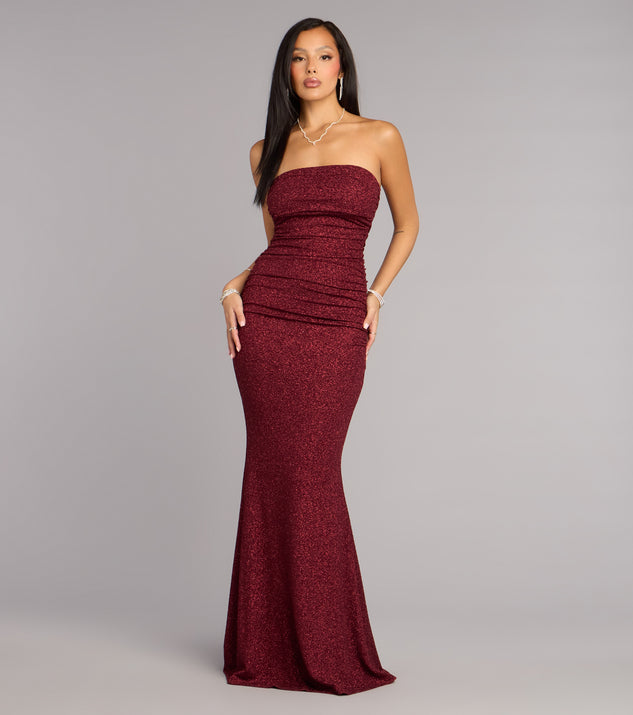 Darcy Glitter Strapless Mermaid Formal Dress | Windsor Darcy Glitter Strapless Mermaid Formal Dress | Windsor