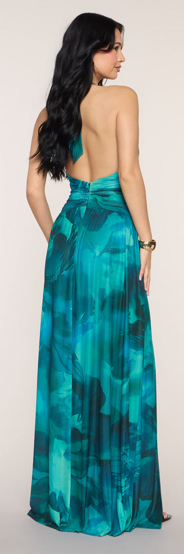 Katana Abstract A-Line Formal Dress