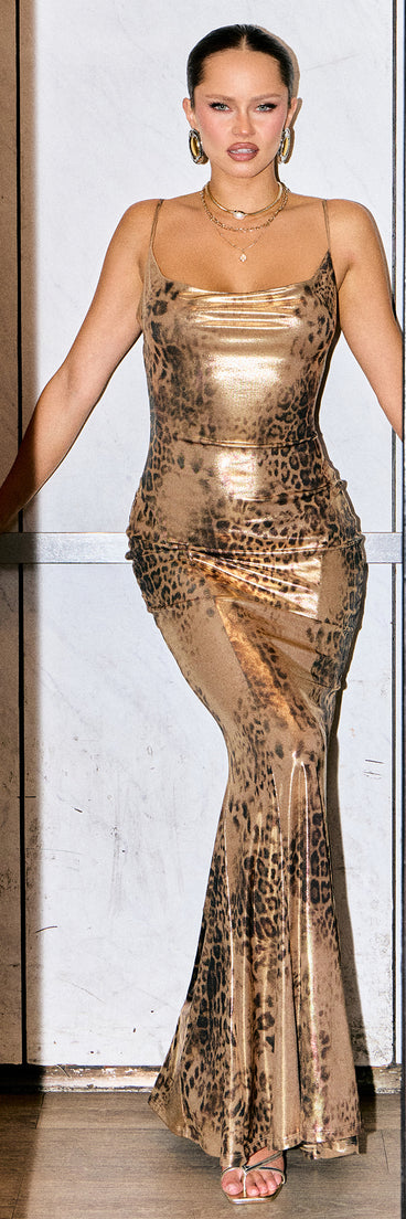 Adelaide Leopard Open Back Mermaid Formal Dress | Windsor Adelaide Leopard Open Back Mermaid Formal Dress | Windsor