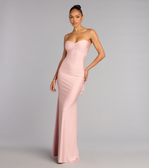 Windsor Monae Tie-Back Mermaid Formal Dress in Mint | Size: XL
