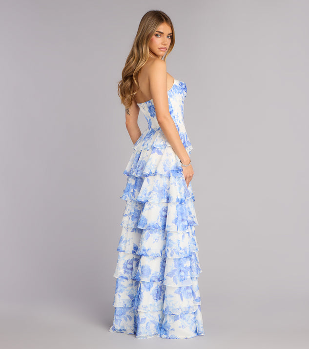 windsor floral dress Althea Floral Chiffon Formal Dress