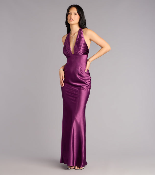 purple satin mermaid dress Meryl Open Back Formal Size (Socks):Medium (38-40) batch8 A-Line Boho Light Ivory Featuring a luxurious long