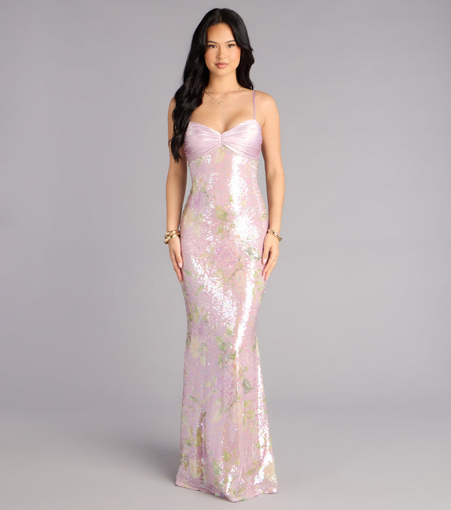 sequin mermaid dresses Murielle Sequin Mermaid Formal Dress