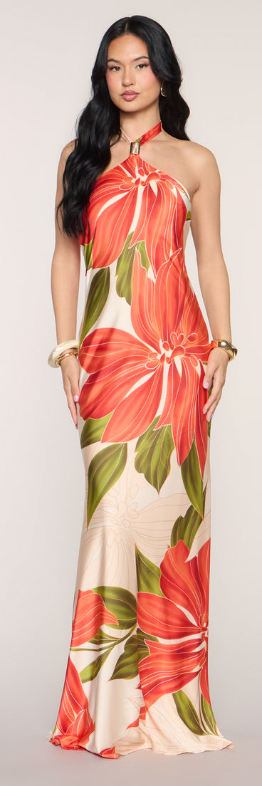 Maryanne Floral A-Line Formal Dress
