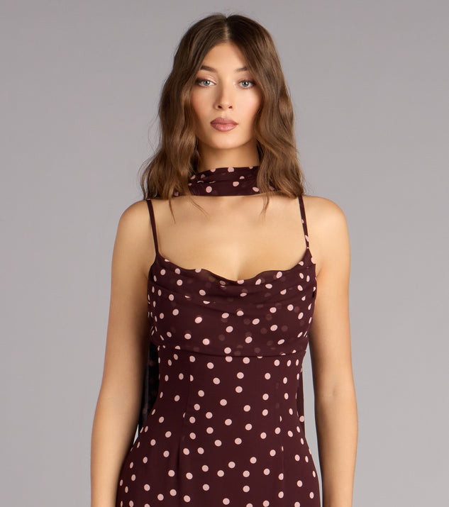 polka dot burgundy dress Jodie Chiffon Mermaid Formal yellow chiffon bridesmaid dress Media:Instant Download Black and Gold Wrist polka dot dresses for