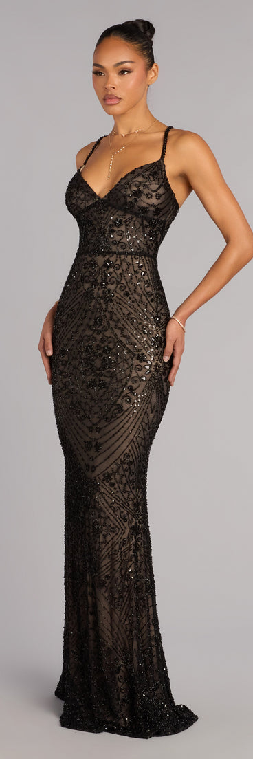 Myla Geometric Mermaid Formal Dress