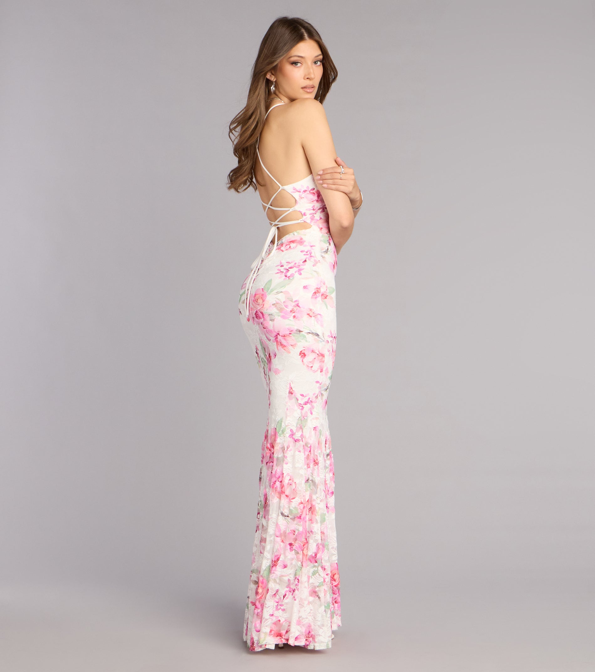 Gretchen Floral Lace Formal Dress | Windsor