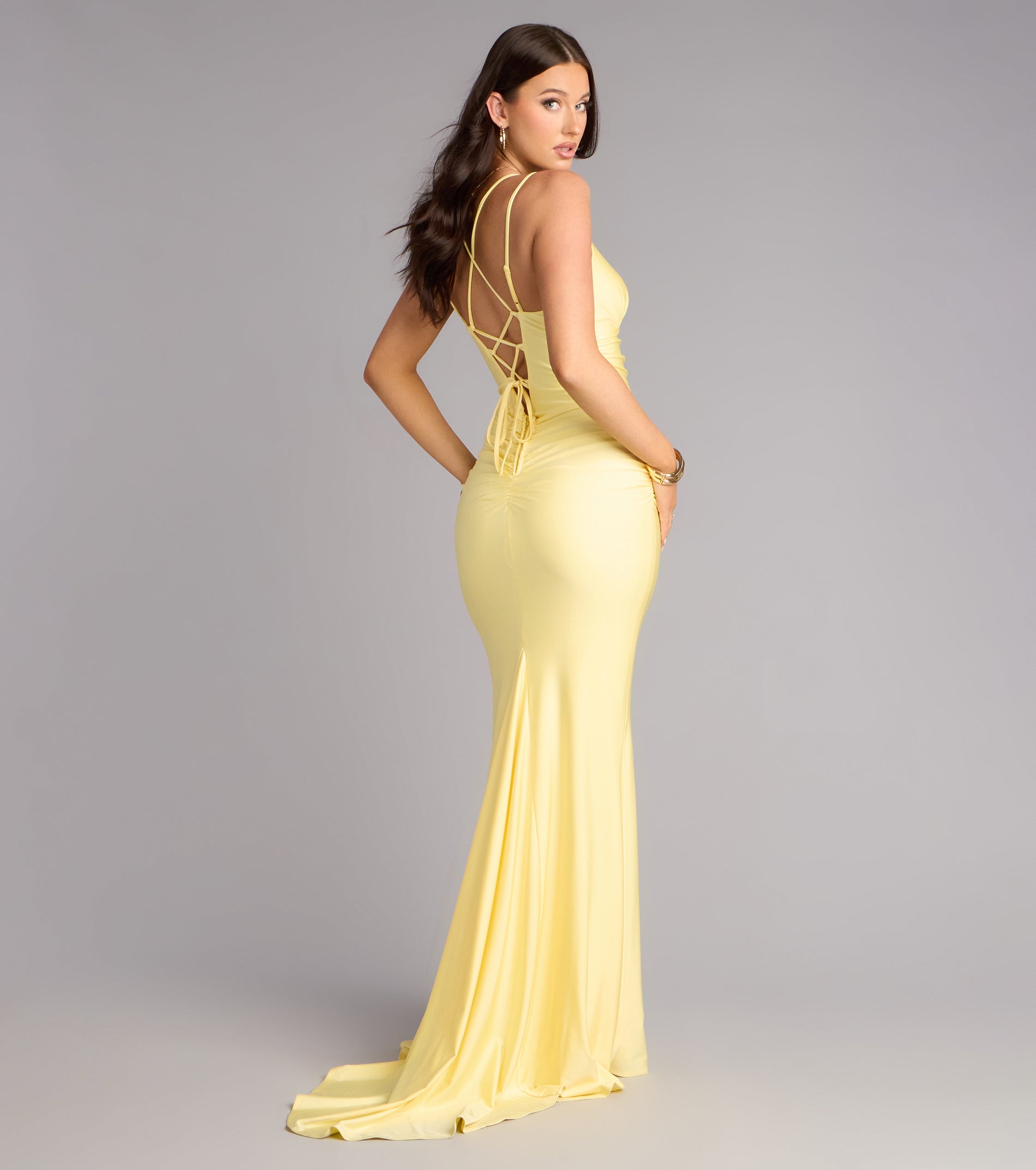 Amelia Lace-Up Mermaid Formal Dress | Windsor