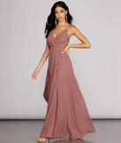 Yelena Chiffon Slit Gown