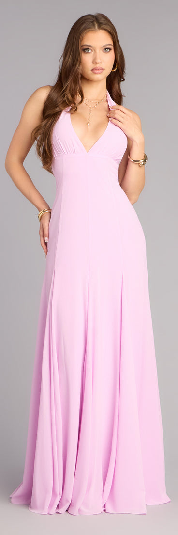 Maryanna Halter A-Line Formal Dress | Windsor Maryanna Halter A-Line Formal Dress | Windsor