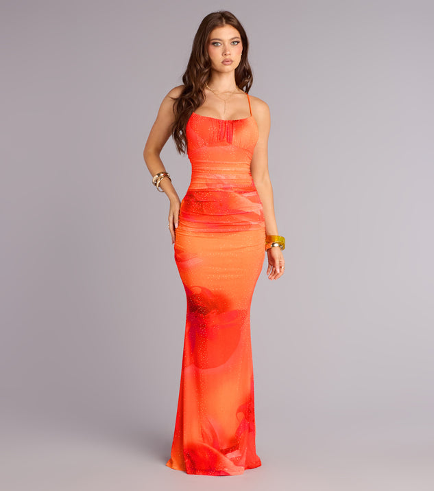 knee length dresses for ladies Fleur de Feu Gown L main image 1