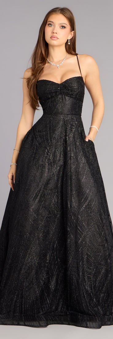 Cathy Glitter A-Line Formal Dress | Windsor Cathy Glitter A-Line Formal Dress | Windsor