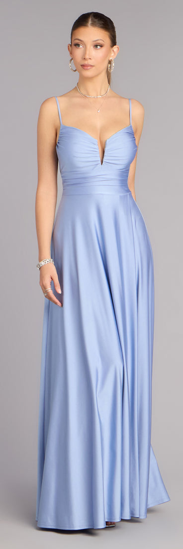 Chantel Low Back A-Line Formal Dress