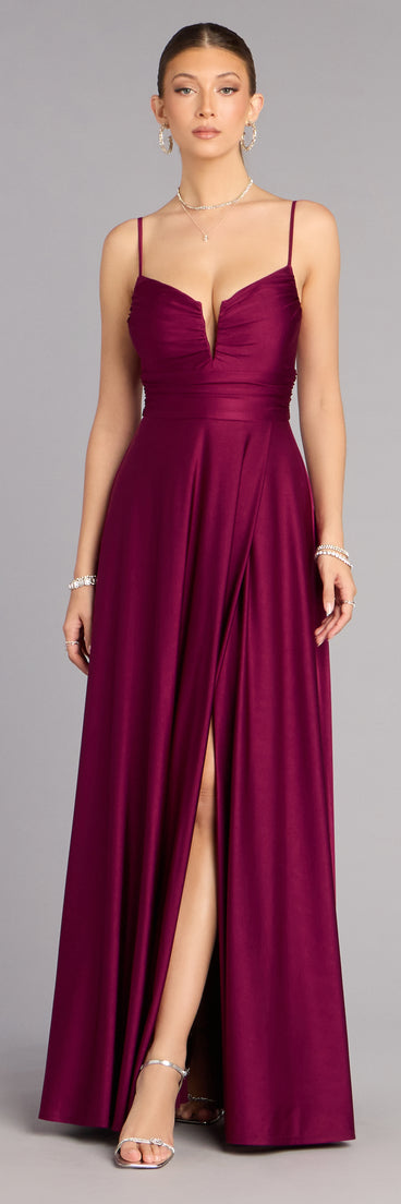 Chantel Low Back A-Line Formal Dress