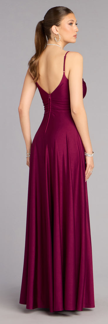 Chantel Low Back A-Line Formal Dress