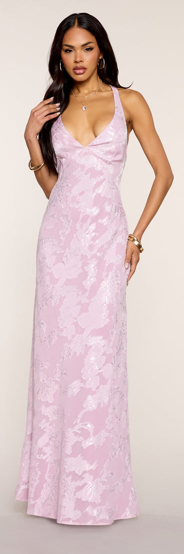 Jacqueline Open Back A-Line Formal Dress