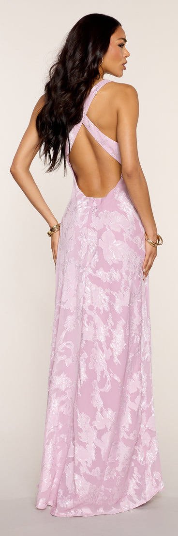 Jacqueline Open Back A-Line Formal Dress