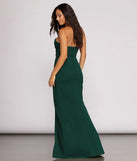 Luisa Strapless Crepe Slim Dress