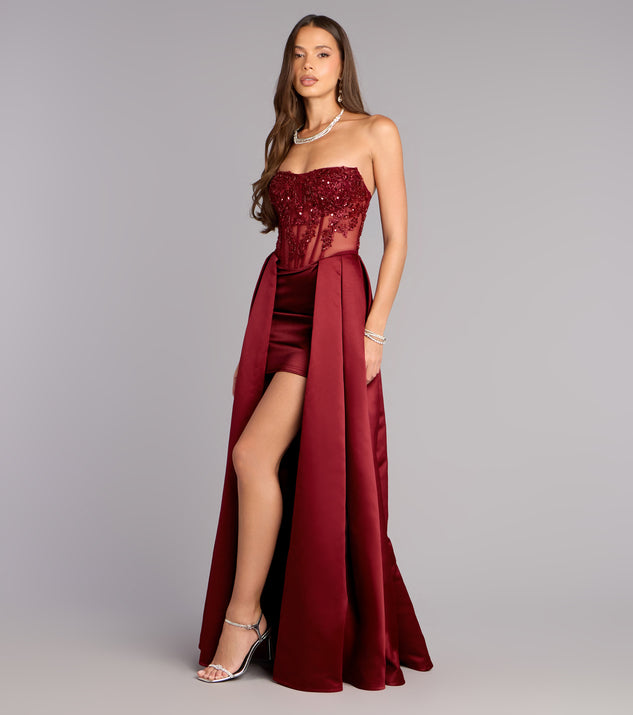 Miley Satin High Low A-Line Formal Dress | Windsor