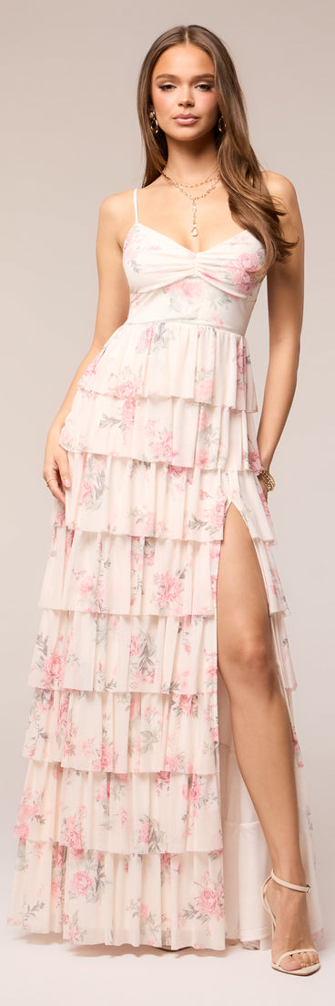 Colette Floral Ruffle Formal Dress | Windsor