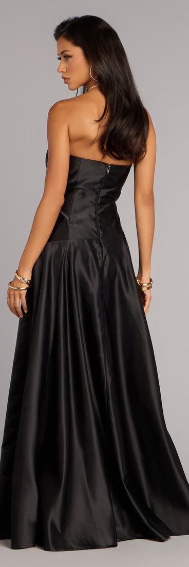 Constance Satin A-Line Formal Dress