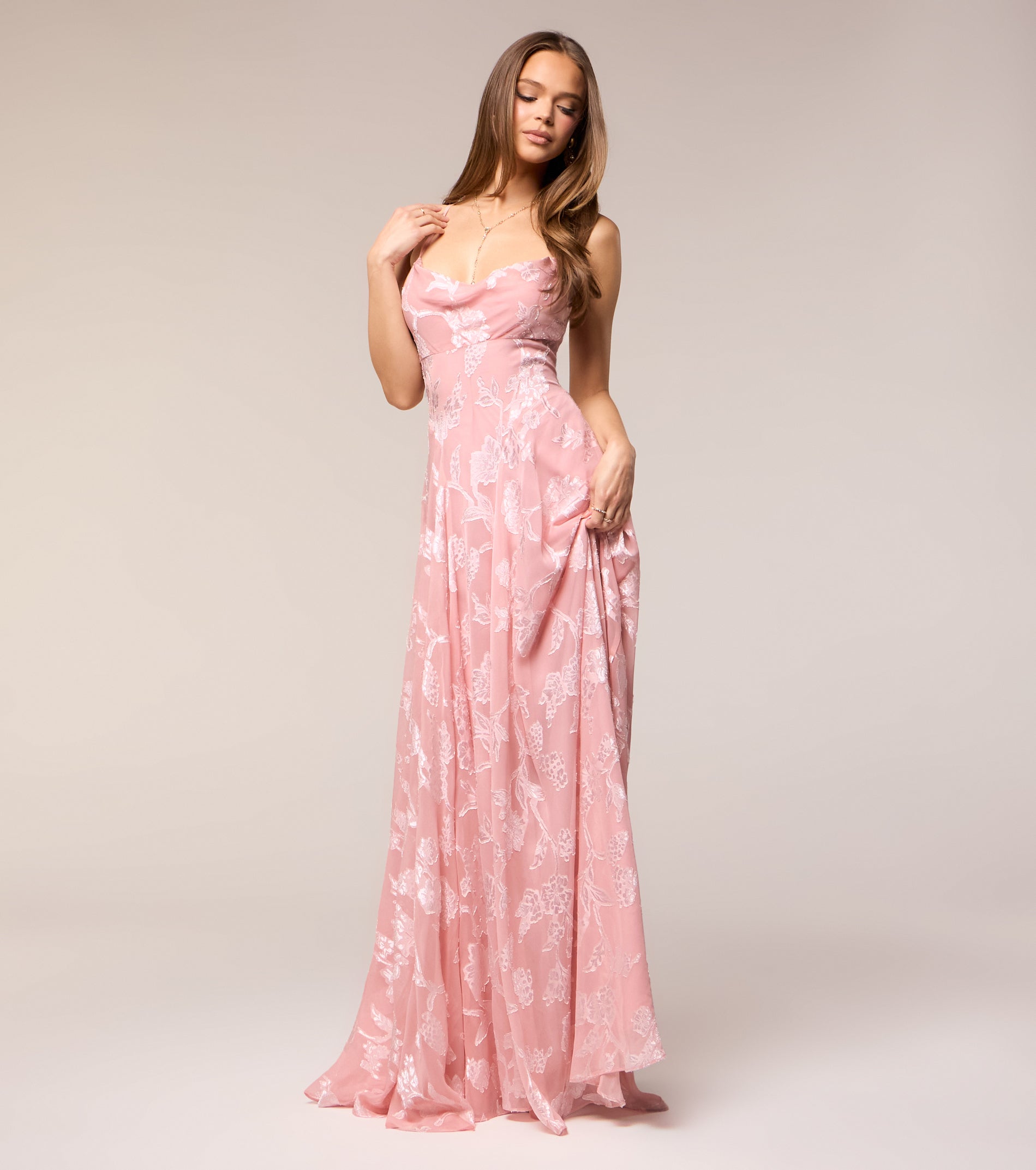 Vivienne Floral Brocade Lace-Up Dress | Windsor