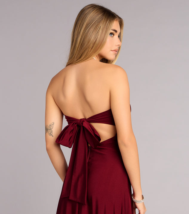 Madeline Strapless Tie-Back A-Line Dress | Windsor Madeline Strapless Tie-Back A-Line Dress | Windsor