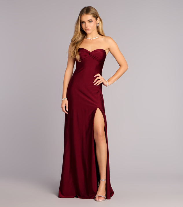 Madeline Strapless Tie-Back A-Line Dress Madeline Strapless Tie-Back A-Line Dress