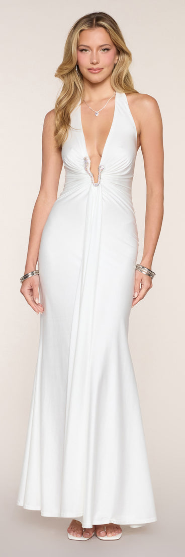 Camille Plunge Mermaid Formal Dress