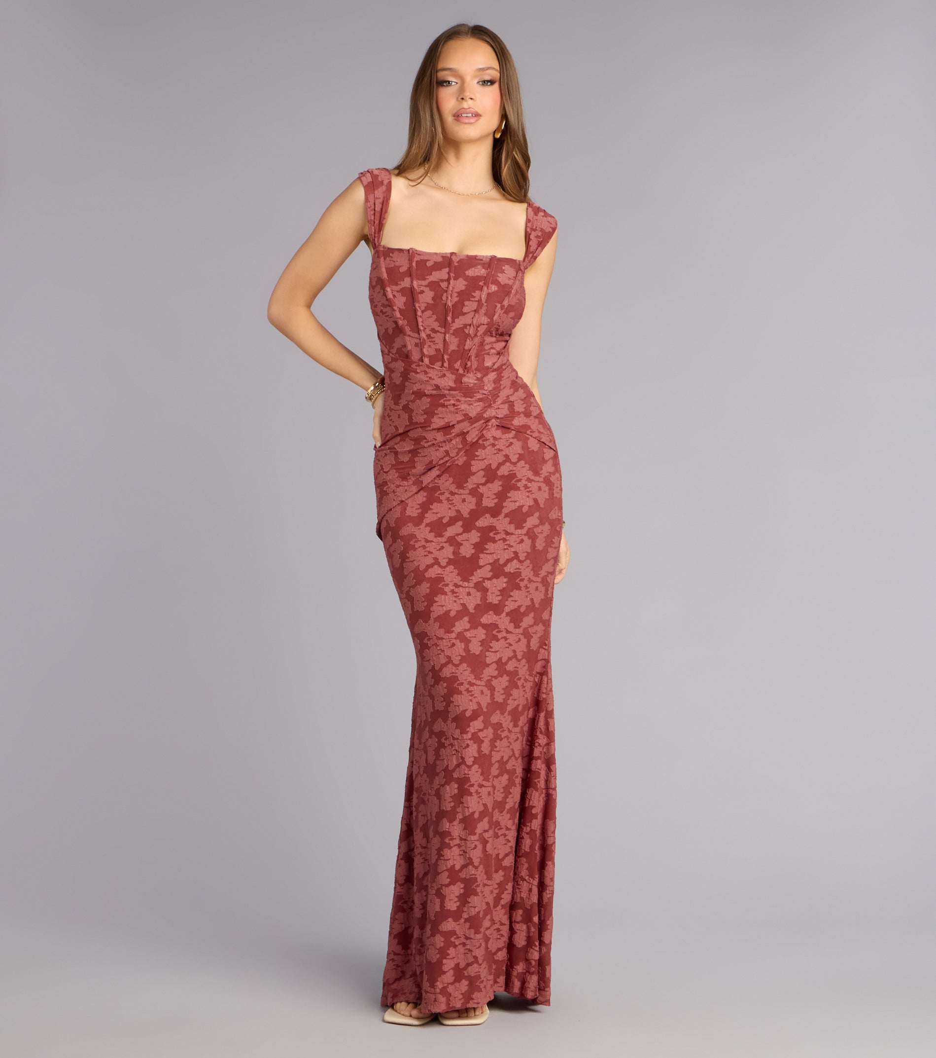 Meryl Jacquard Mermaid Formal Dress | Windsor