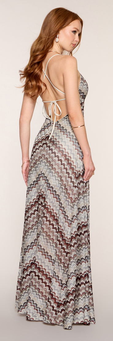 Chantelle Chevron A-Line Formal Dress | Windsor Chantelle Chevron A-Line Formal Dress | Windsor