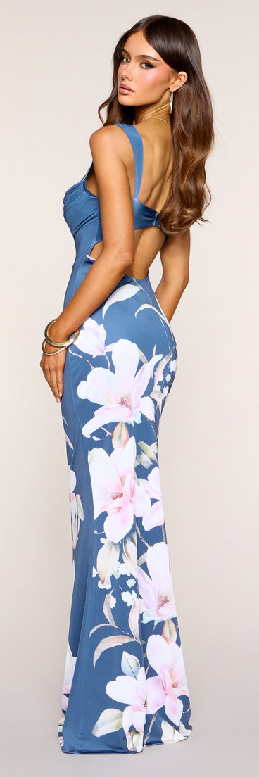 Katie Floral Mermaid Formal Dress