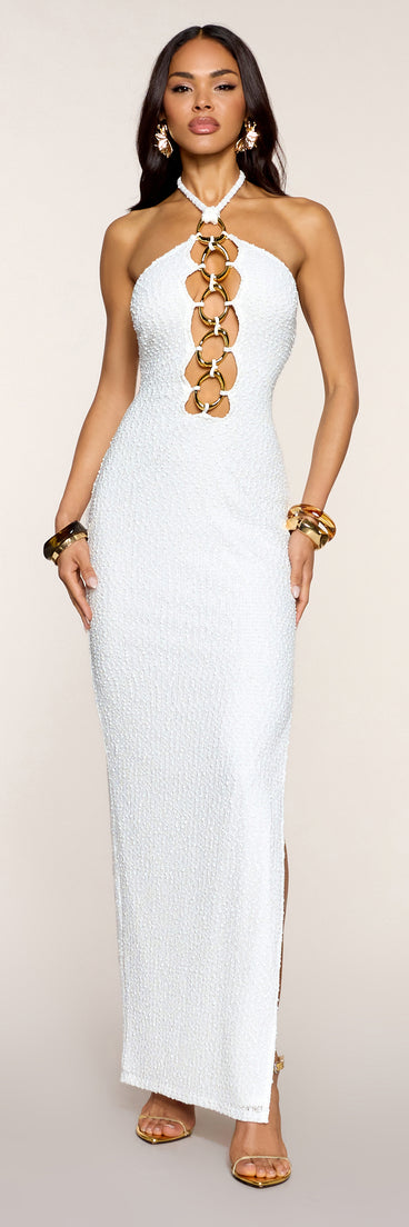 alc halter dress LEAU