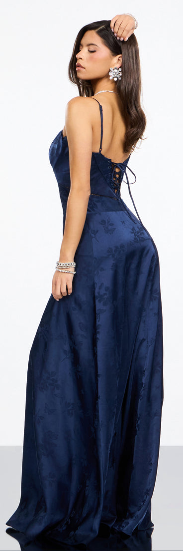 Annistyn Satin A-Line Formal Dress