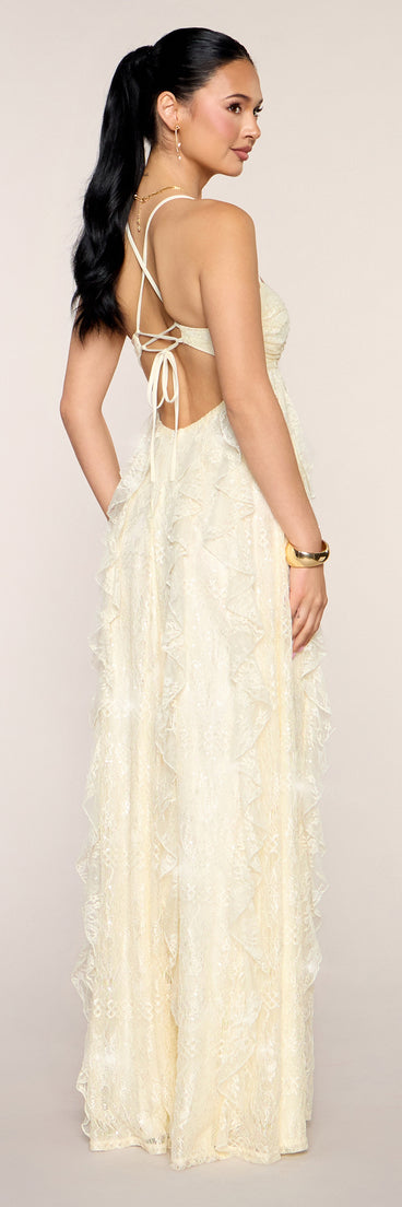 Nadene Sequin Lace A-Line Formal Dress