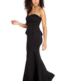 Brieann Formal Strapless Peplum Dress