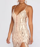 Caressa Sequin Evening Gown