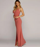 Katerina Crepe Wrap Gown