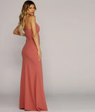 Katerina Crepe Wrap Gown