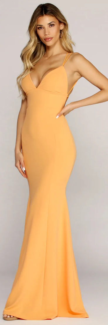 Angie Formal Lattice Mermaid Dress