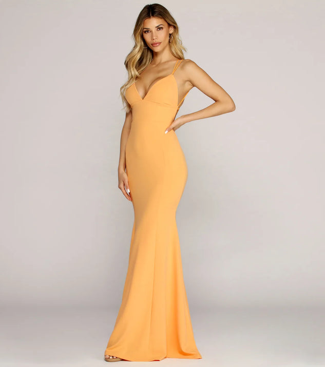 Angie Formal Lattice Mermaid Dress