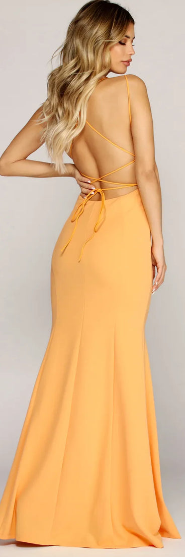 Angie Formal Lattice Mermaid Dress