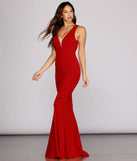 Emma Seamed Crepe Mermaid Gown