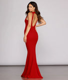 Emma Seamed Crepe Mermaid Gown