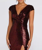 Darby Sequin Cap Sleeve Gown